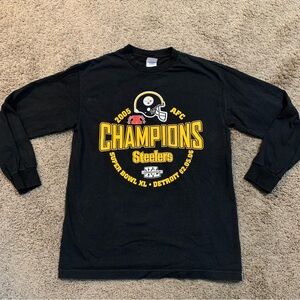 Pittsburgh Steelers 2005 AFC Champions Detroit Super Bowl Shirt Medium